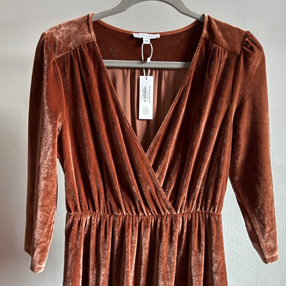 NWT  Sofia Velvet Maxi Dress - Spice - Size M